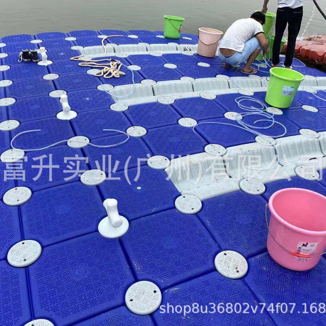 厂家新料吹塑浮筒 质保五年 多规格水上浮桥平台 摩托艇码头泊位