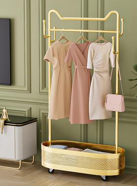功能家帽用挂衣服架挂子衣架落地室可移卧LTW动网红衣架多简易衣