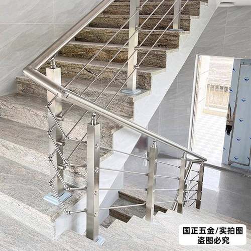 ?室IYF外锈钢立柱楼梯用扶手不护栏台家阳304不锈钢扶手栏杆楼梯