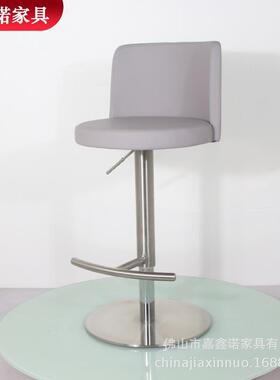 简约商务靠背高脚椅中岛吧台椅现代网红吧凳咖啡厅家具JXN-BY001