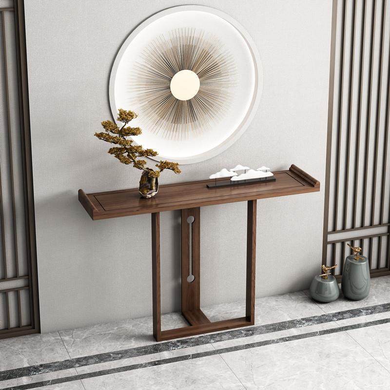 新中式简约实木玄关台靠墙长条桌供桌现代轻奢长条走廊禅意端景台,电子元器件市场,其它元器件,淘宝优惠券,粉丝福利购,淘宝优惠卷