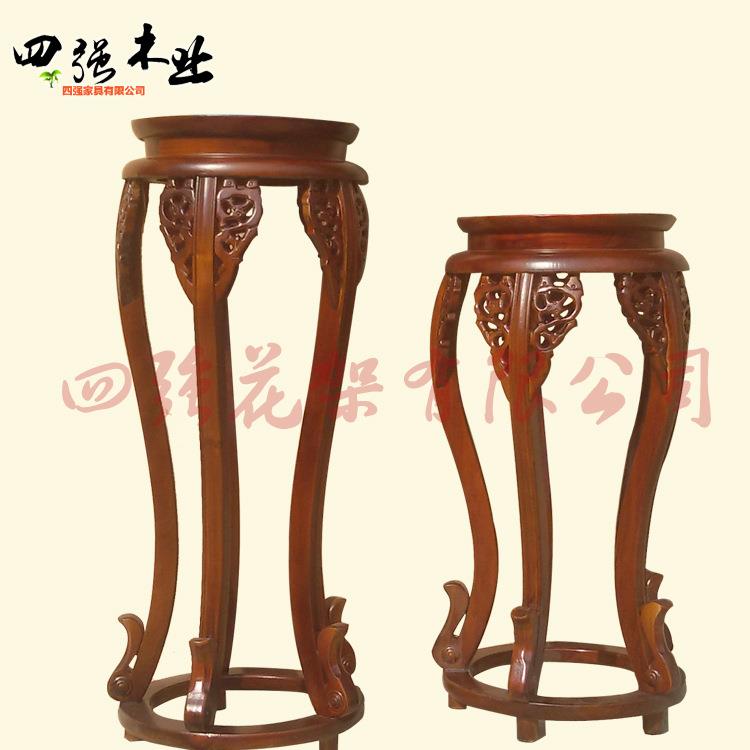 老榆木室内实木质客厅阳台花架工艺品台架盆景架花盆盆栽古典中式
