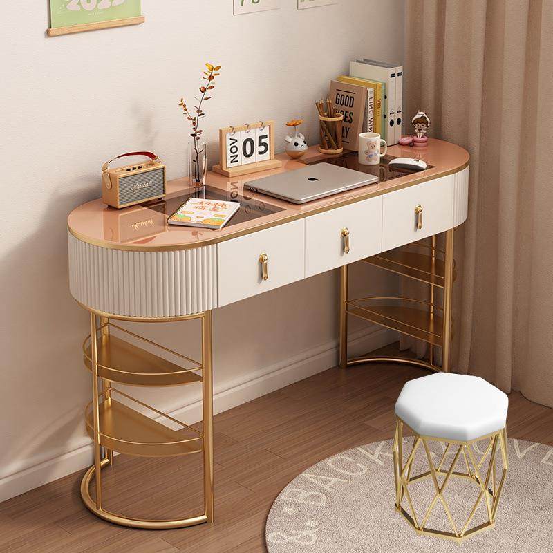 轻奢书桌简约现代卧室灰色白色笔记本写字台北欧小户型玻璃电脑桌,电子元器件市场,其它元器件,淘宝优惠券,粉丝福利购,淘宝优惠卷