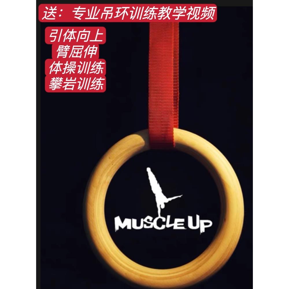 体操桦木街健吊环家用健身成人宿舍室内引体向上训练器材单杠拉伸