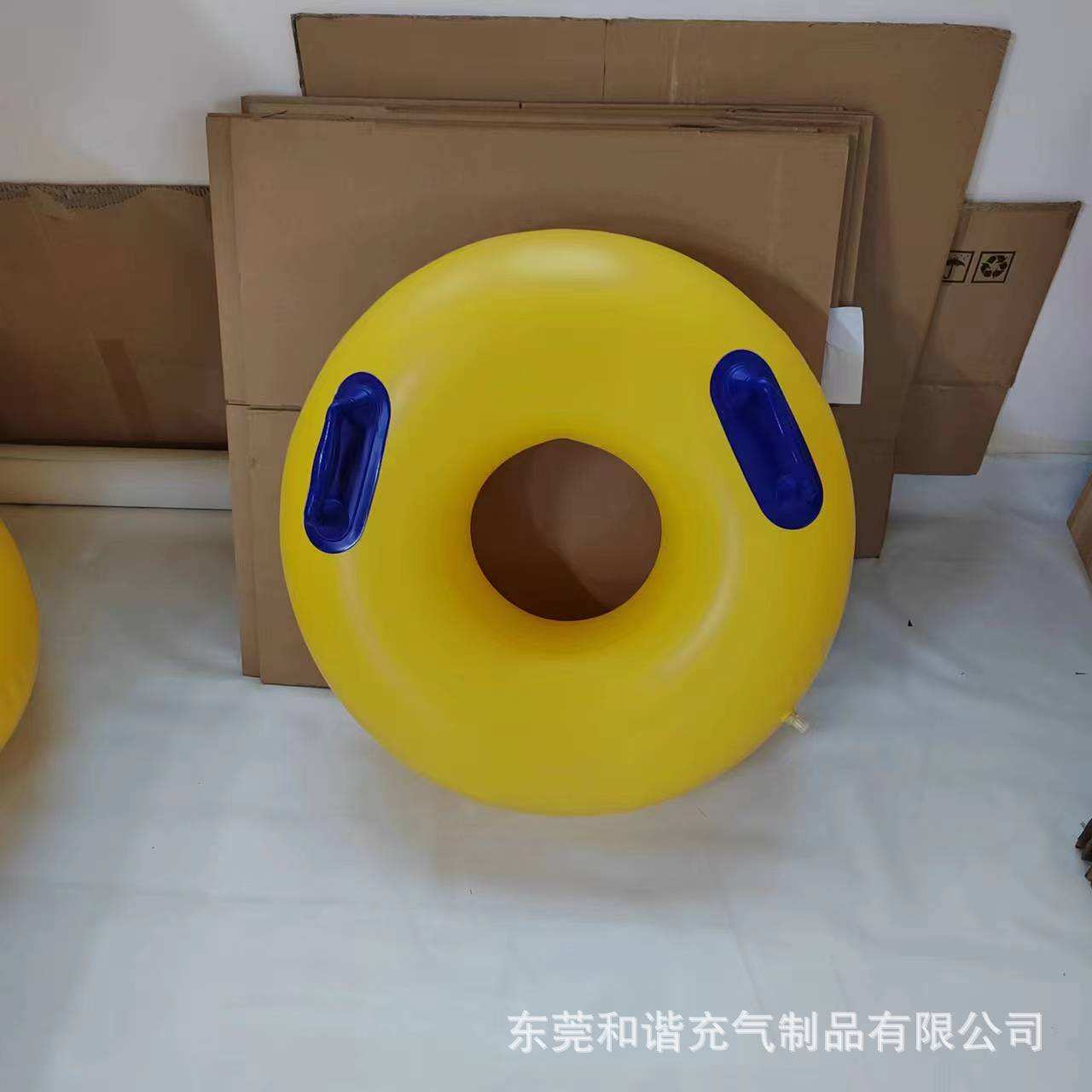 水上乐园充气划水圈 厂家现货高温热合皮筏 1-2-3-4人滑道漂流圈