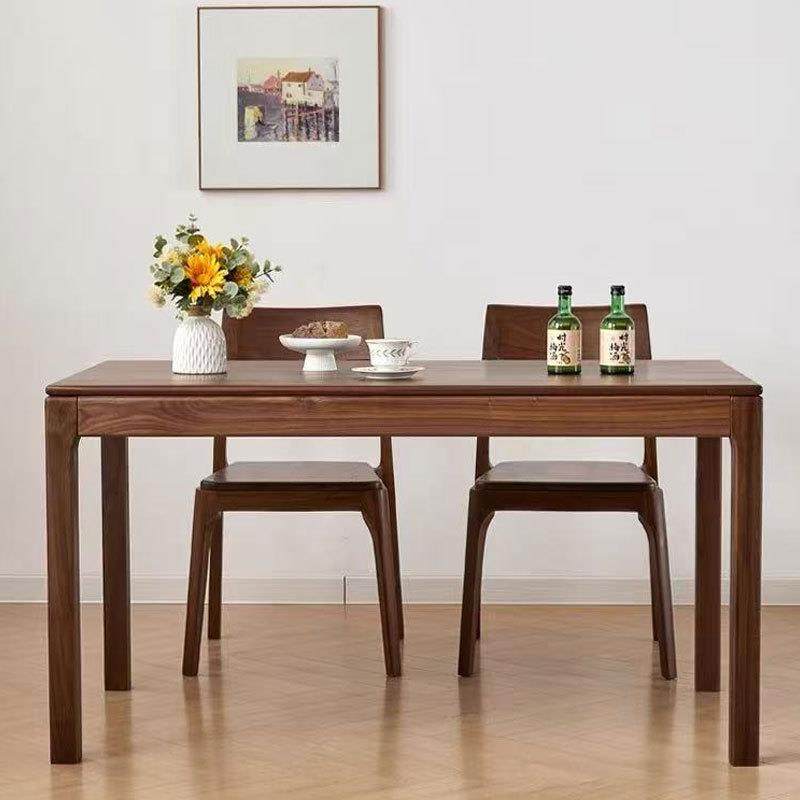 北美黑胡桃木餐桌纯实木原木北欧小户型长方形日式简约家用饭桌,电子元器件市场,其它元器件,淘宝优惠券,粉丝福利购,淘宝优惠卷