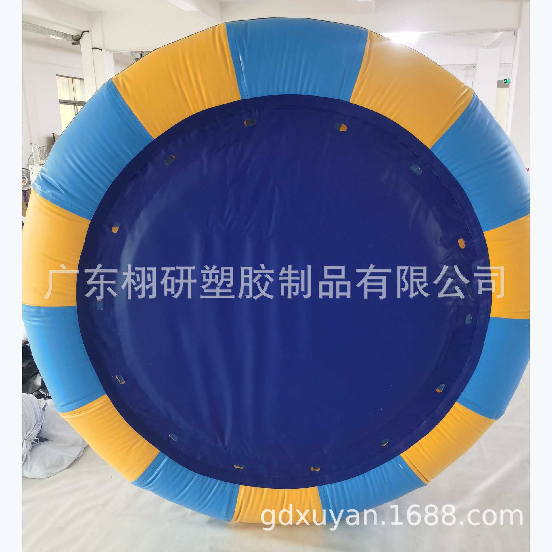 水上乐园设备专用充气六人圆筏耐磨6人皮筏皮划艇大冲天滑梯筏子