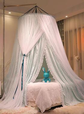 防尘蚊圆顶遮帐公主风吊蚊帐床帘一DD9goQwI体式床幔光免安装