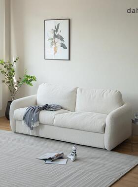 北沙发床两用25866现代简约雪绒可折欧可拆洗多功花能叠家用客厅