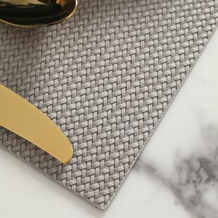 庭家居热热卖创意434编织革餐垫防水防油桌垫皮免洗隔垫样板房套