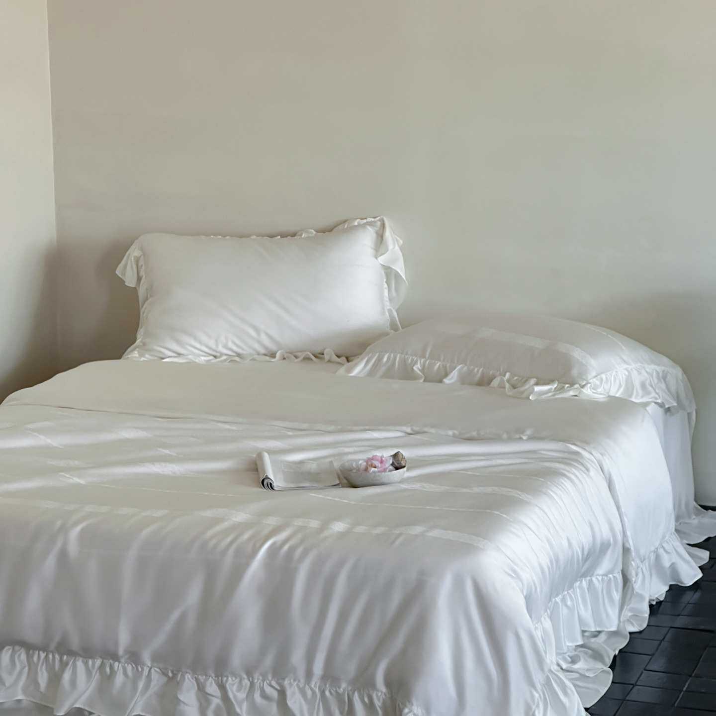 2025新款60支LF兰精天丝提花四件套法式轻奢夏季凉感丝滑裸睡