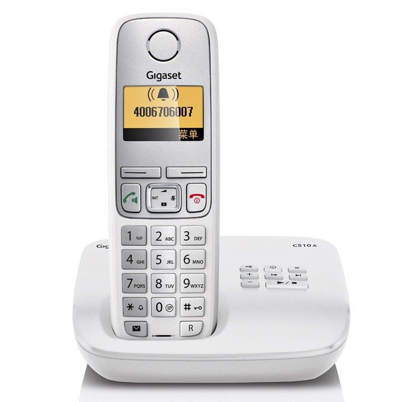 当天发货集怡嘉C510A无绳电话机单机 中文菜单 座机 无线电话