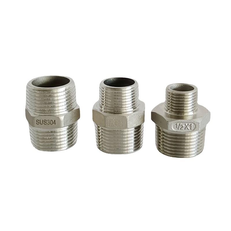 滨特尔大蓝瓶白瓶配套不锈钢对丝接头NPT单双级组合全屋净水配件