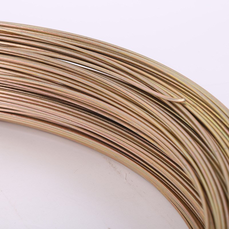 热镀锌黄铁丝 8号 10号 12号 14号 16号 2.0mm 彩色铁线  黄铁丝