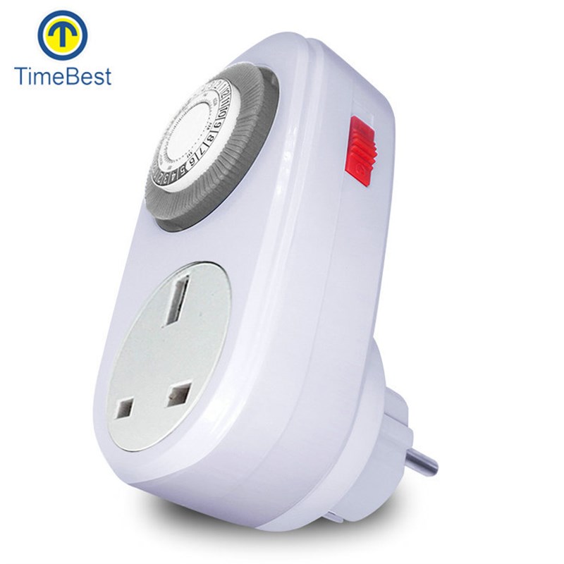 英国  厨房定时预约开关智能插座电子式计时器插座接线式定时器