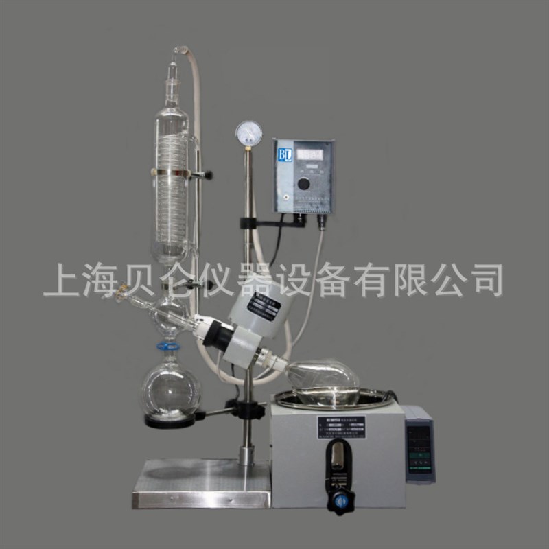 上海贝仑厂价RE-52C旋转蒸发器 氟胶密封 自动升降 智能恒温