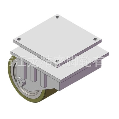 加固框架型超重型脚轮四轮脚刹移动轮江龙超重型15吨箱柜万向脚轮