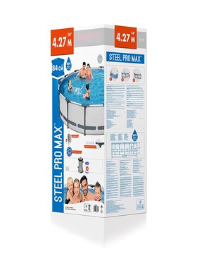 Bestway 56595 圆形管架水池儿童型夹网 支架家庭游泳池 帆布鱼池