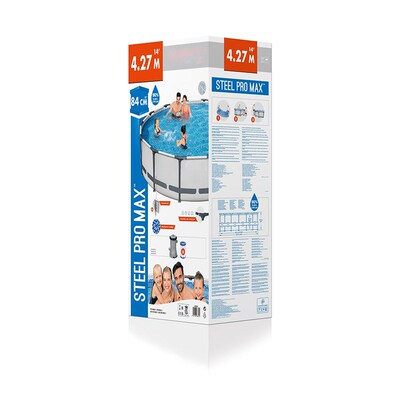 Bestway 56595 圆形管架水池儿童型夹网 支架家庭游泳池 帆布鱼池