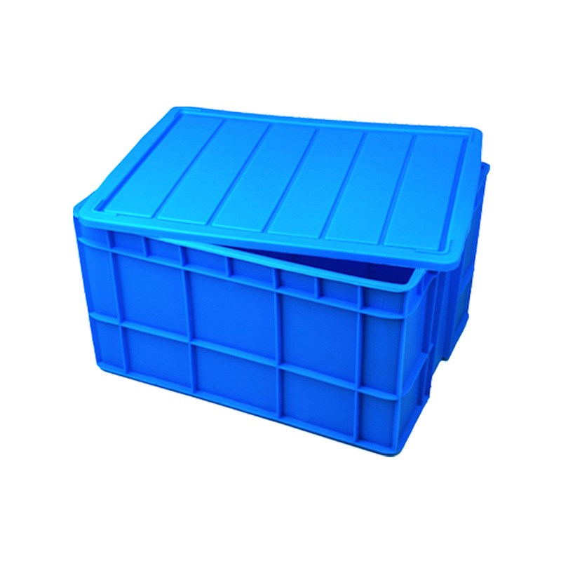 周转箱超市仓库物流箱车间零件箱汽车收纳箱储物箱带盖加厚塑料箱