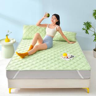 外贸出口夏季三明治超冷感床垫直销 纯色凉感枕套床上用品