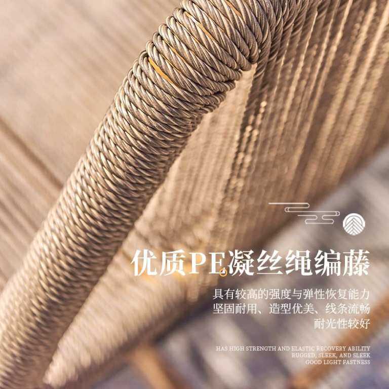 户外双人单人秋千椅庭院花园阳台休闲摇椅室内外吊床网红藤编吊椅