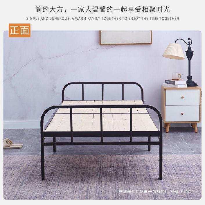 折叠床陪护床工地床家用床双人竹板床单人床午休床竹条床木儿童