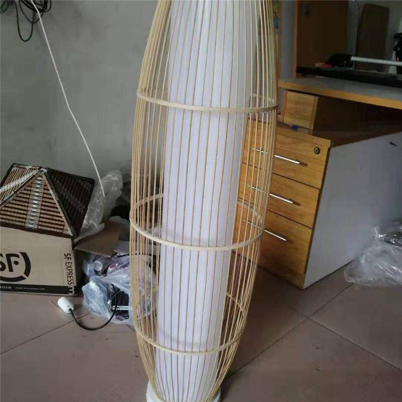 新中式竹编吊灯竹艺茶室禅意灯东南亚越南泰国缅甸田园竹编吊灯