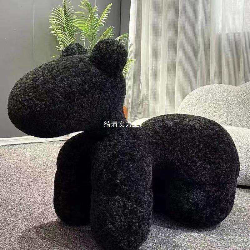 单人沙发椅子小马椅客厅懒人设计师休闲创意儿童凳子动物凳子座椅
