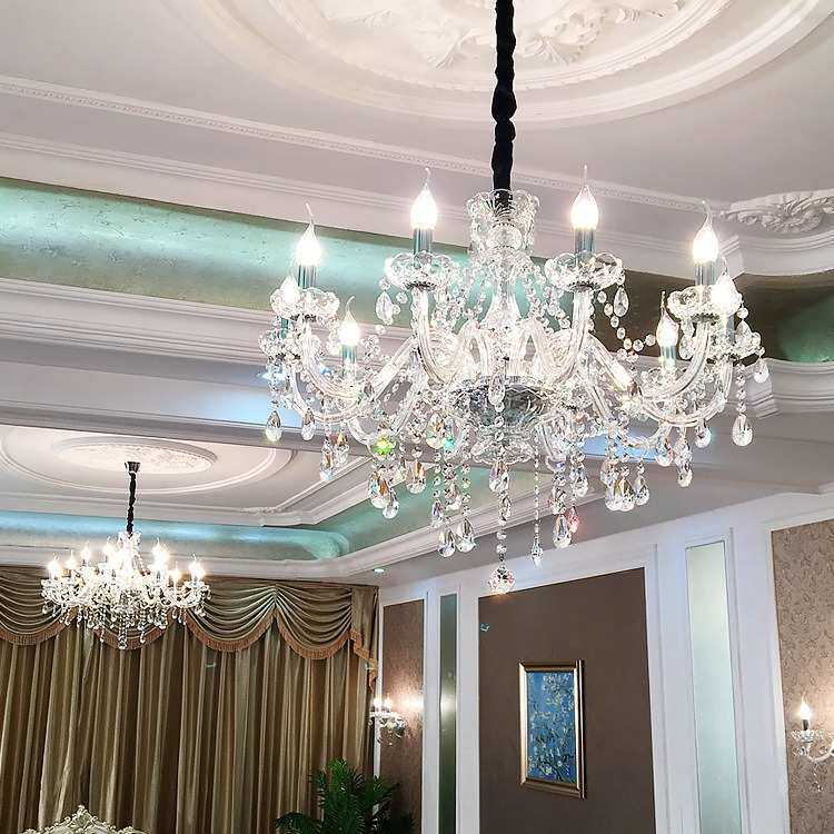 法式水晶吊灯客厅灯具现代高档大气别墅欧式主卧室餐厅蜡烛台灯具