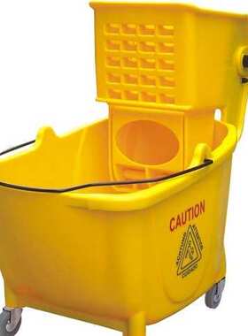 年中大促白云清洁AF08079B单桶榨水车 挤水车挤水桶拖把桶 24L