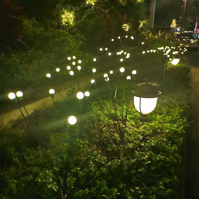 LED动态摇摆萤火虫灯户外防水文旅景观灯公园草坪仿萤火虫造型灯