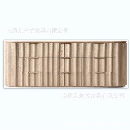 RH美式简约客厅家具实木电视柜斗柜餐边收纳柜外贸出口门厅玄关柜