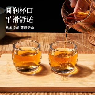 【抢！六只装】加厚扳指杯家用透明主人杯创意加厚茶杯玻璃杯WL