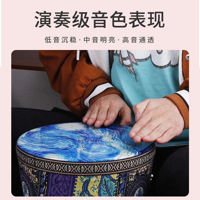 儿童非洲鼓标8幼儿园成人初学者丽江手鼓专业打击乐器10/12寸