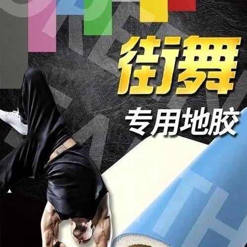 家用地胶防滑地垫耐磨街舞练习专业baby垫弹性跳舞户外韧性