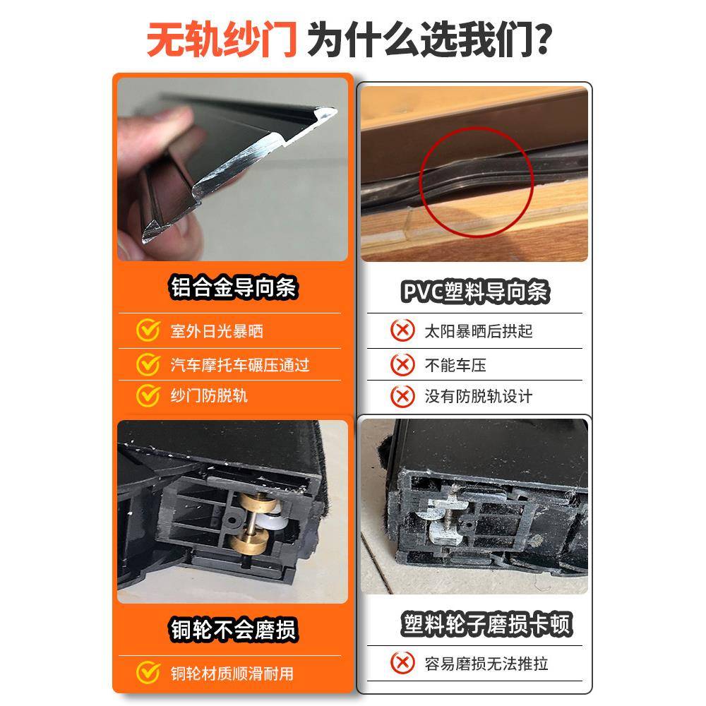 无轨折叠纱门防蚊门铝合金隐形推拉式伸缩风琴纱窗门沙门阳台入户