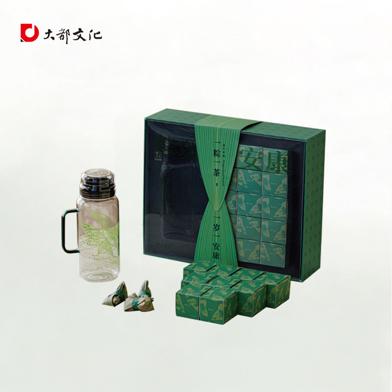 粽夏安康钛滤网焖茶壶粽叶茶2020年老白茶创意端午礼商务送客户