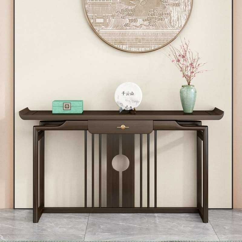 中式玄关柜玄关台玄关桌实木条几客厅条案靠墙长条桌入户供桌案台