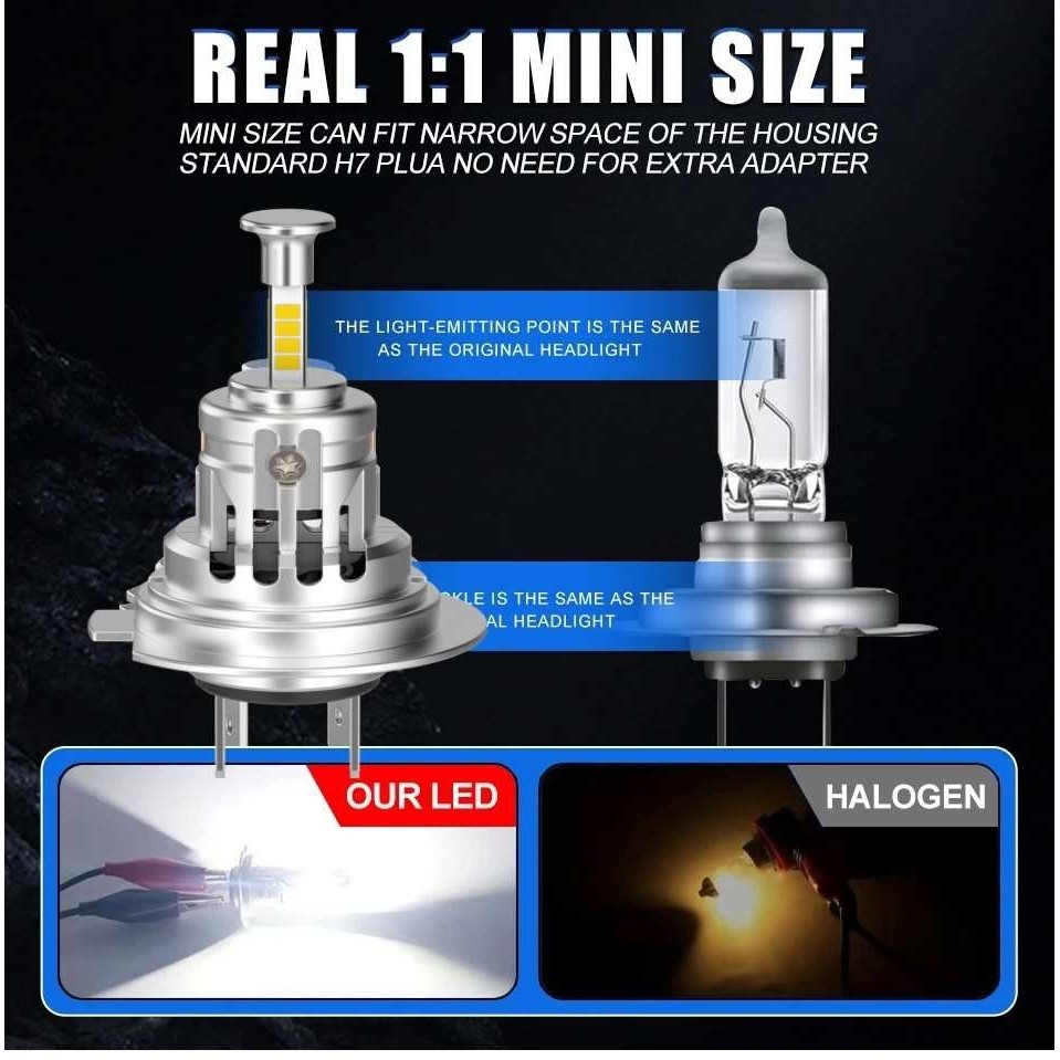 跨境大功率直插LED车灯1比1原车卤素灯汽车LED大灯4面发光灯泡,3C数码配件,USB灯,淘宝优惠券,粉丝福利购,淘宝优惠卷
