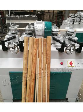 自动式木棒砂光机 小型家具装饰圆棒机 双进双出圆形木料加工机