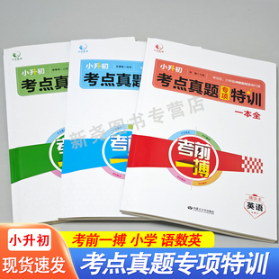 2026春小升初考点真题专项特训一本全六年级下册语文数学英语同步练习册考前一搏分类专项专题训练知识点讲解真题讲解例题分析点拨
