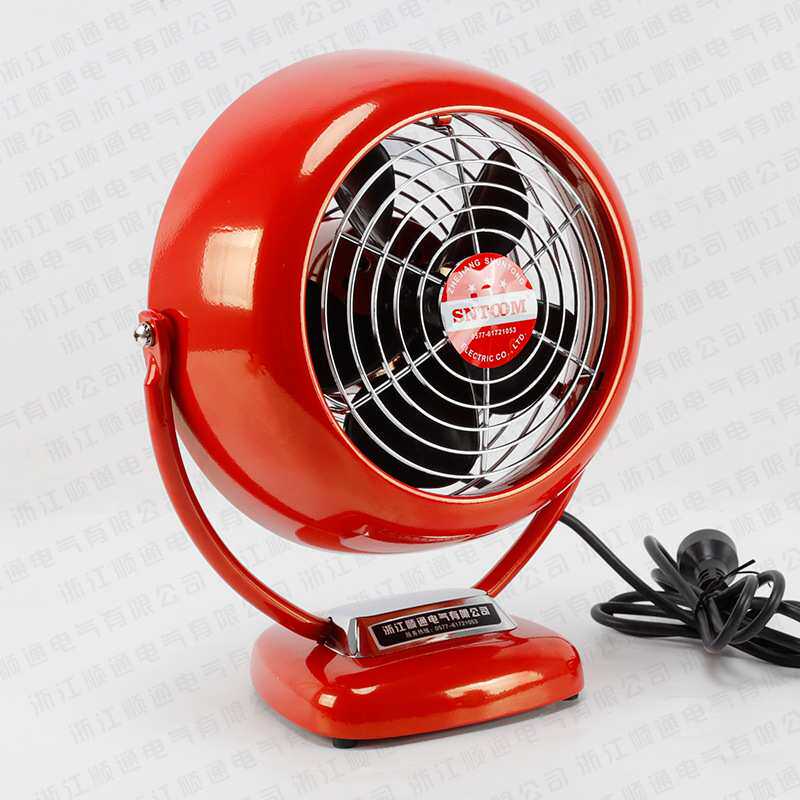 复古风扇铜芯电机大风量超低音台式风扇工业三挡可调角度可调厂家