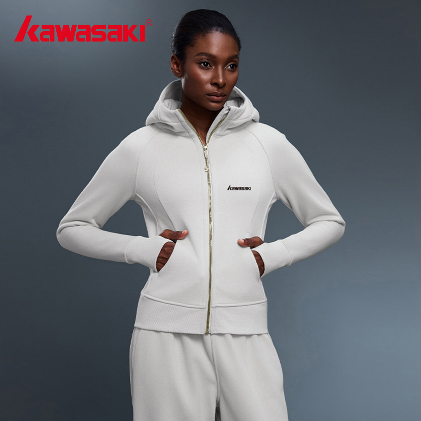 kawasaki川崎品牌官方瑜伽运动服冬季开衫外套休闲健身跑步卫衣女,女装/女士精品,卫衣/绒衫,淘宝优惠券,粉丝福利购,淘宝优惠卷