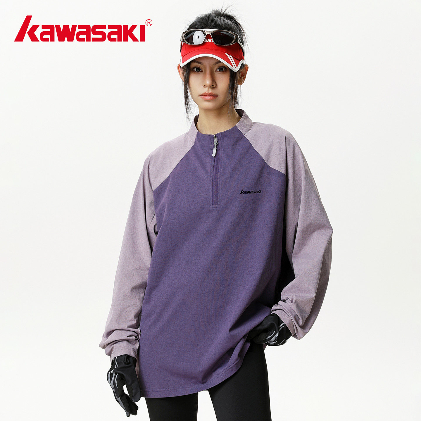 Kawasaki川崎品牌正品日系男装上衣运动服防晒衣男女跑步长袖T恤,女装/女士精品,T恤,淘宝优惠券,粉丝福利购,淘宝优惠卷