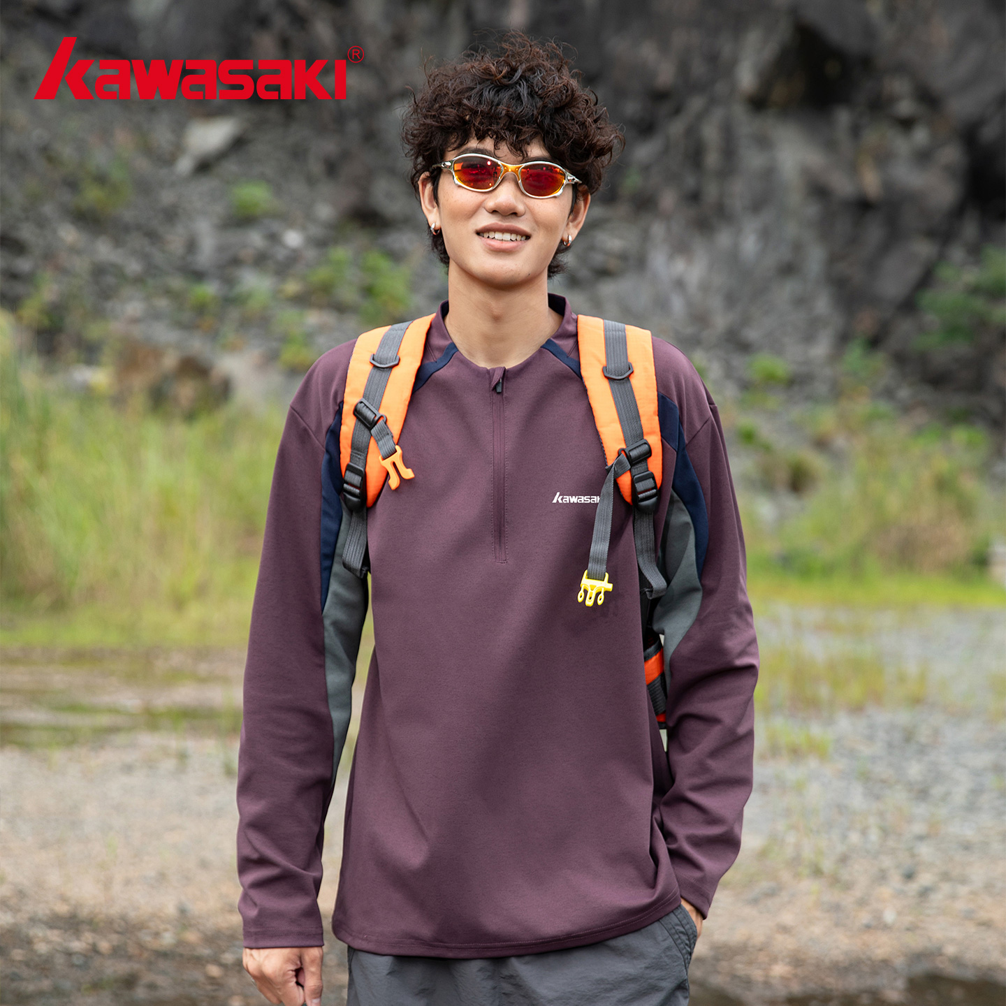 川崎正品户外运动速干打底长袖T