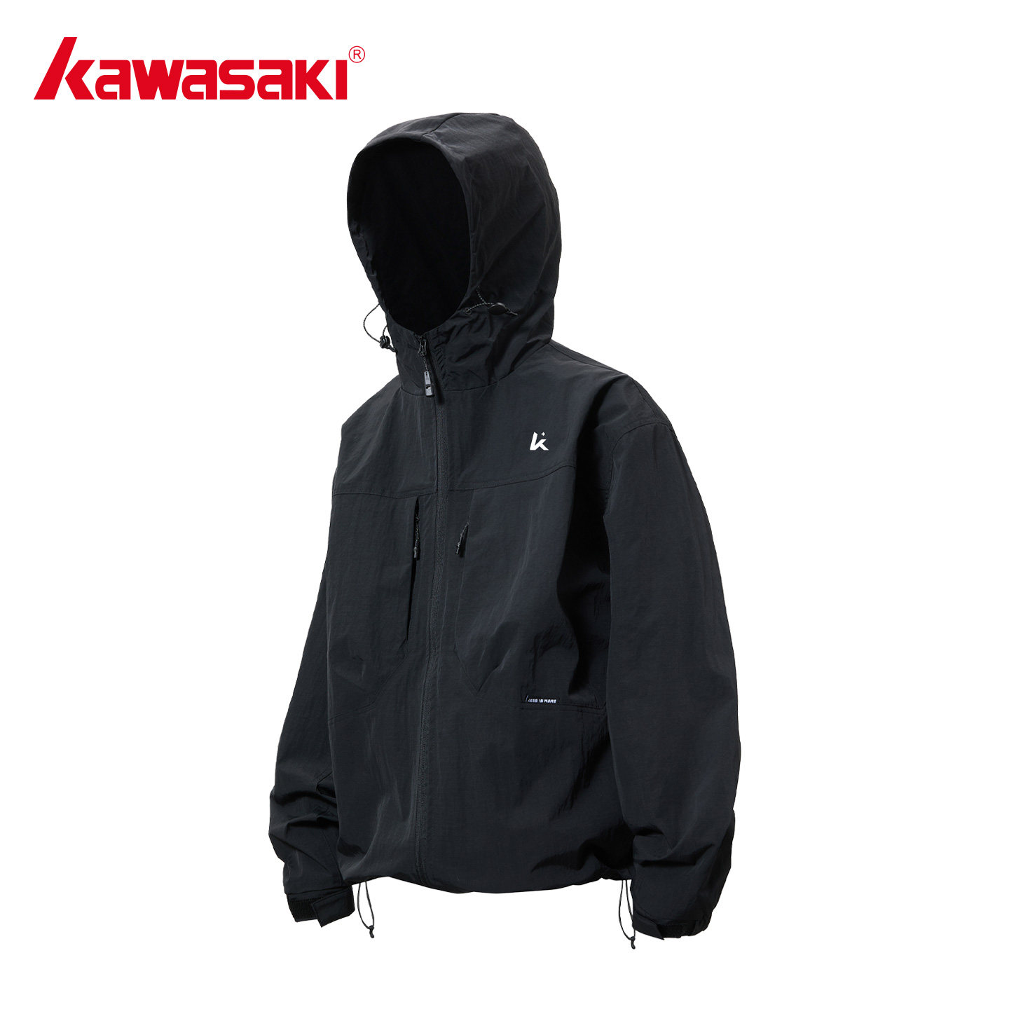 Kawasaki川崎正品户外黑色冲锋衣三防夹克男女款防风防晒工装外套,男装,夹克,淘宝优惠券,粉丝福利购,淘宝优惠卷