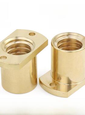 梯形螺丝修边法兰铜螺母Ljp66/67/68/69T8 10 12 14 16 18 20-t30