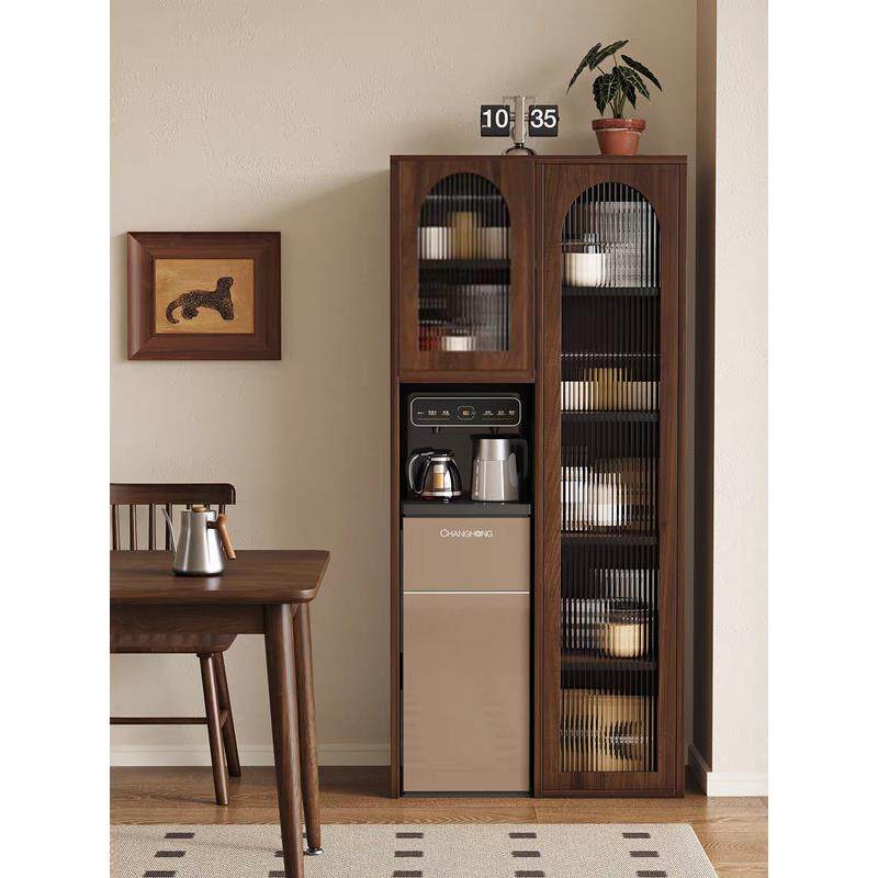 客厅靠墙置物柜厨房储物餐边柜杯具茶壶收纳茶吧机柜饮水机置物架