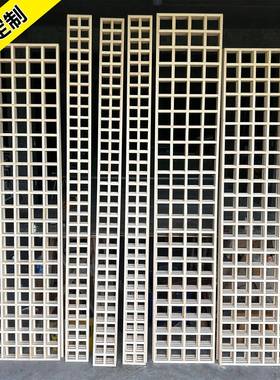 实木木雕花格镂空花窗 宋氏美学格栅 中式隔断玄关背景墙装饰屏风